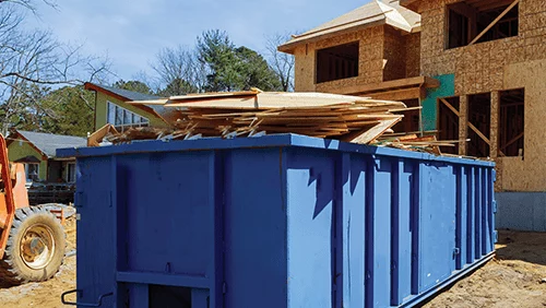 Home Construction Site Dumpster Bin