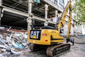 Commercial Demolition project to remove old business office building