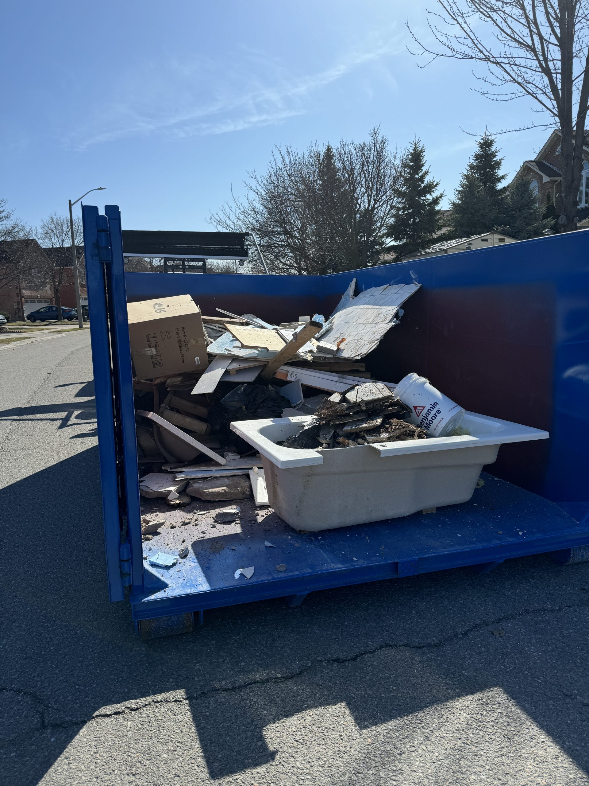 Collected waste from house cleanout